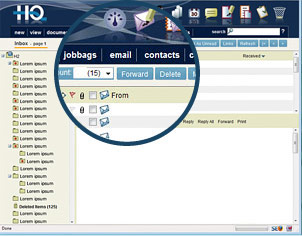 email screen