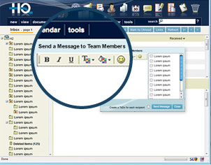 email screen