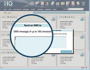 email screen